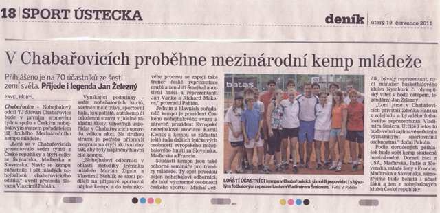 Regional newspaper about FutNet camp